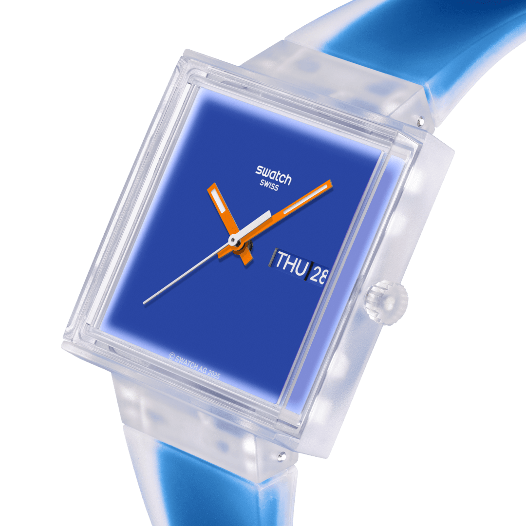 SWATCH WHAT IF...SEE THRU BLUE? SO38K701