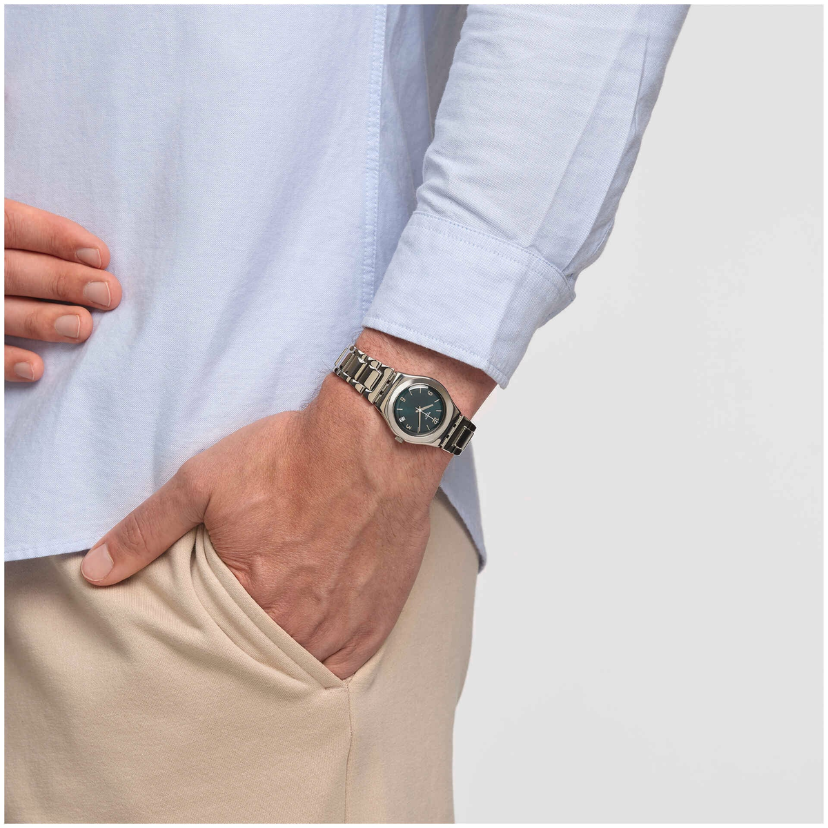 SWATCH MIDDLESTEEL YLS468GC