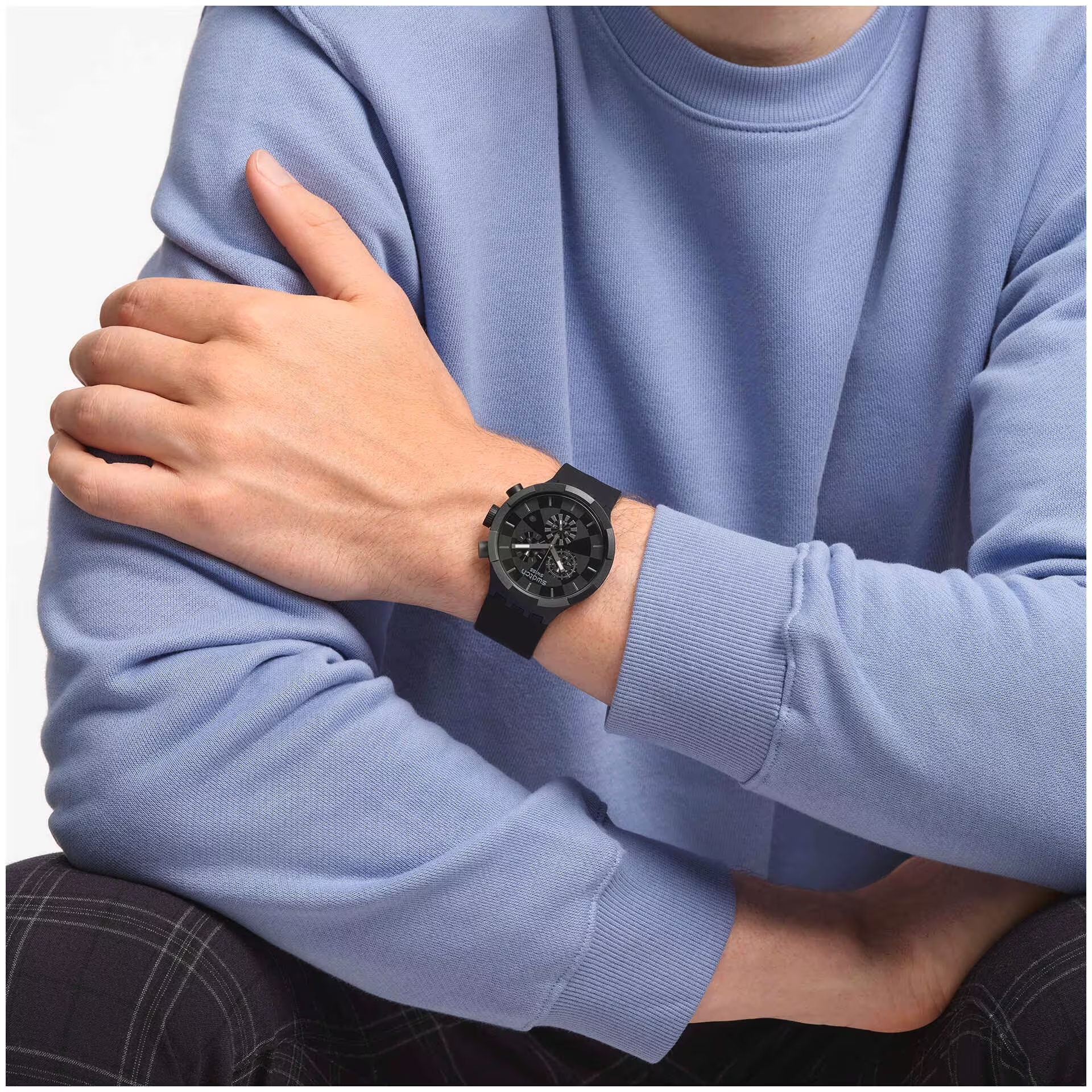 SWATCH CHECKPOINT BLACK SB02B400