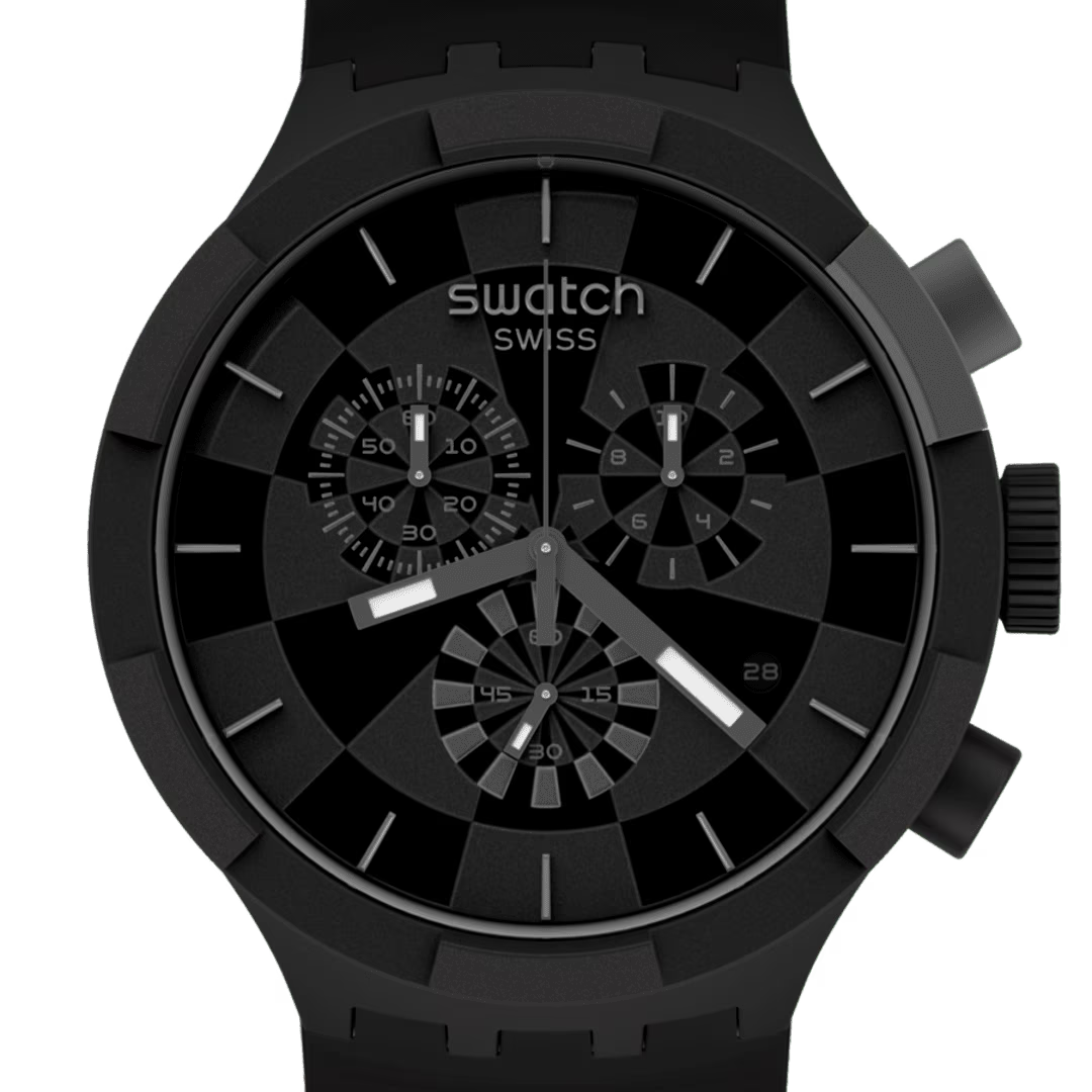 SWATCH CHECKPOINT BLACK SB02B400