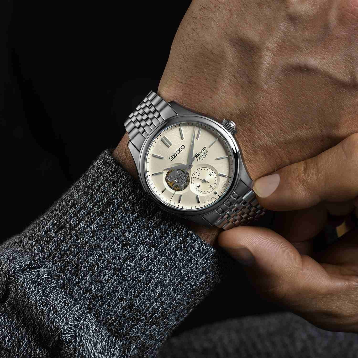 SEIKO Presage Classic Series 'Shiro-iro' Open heart Automatic SPB469J1