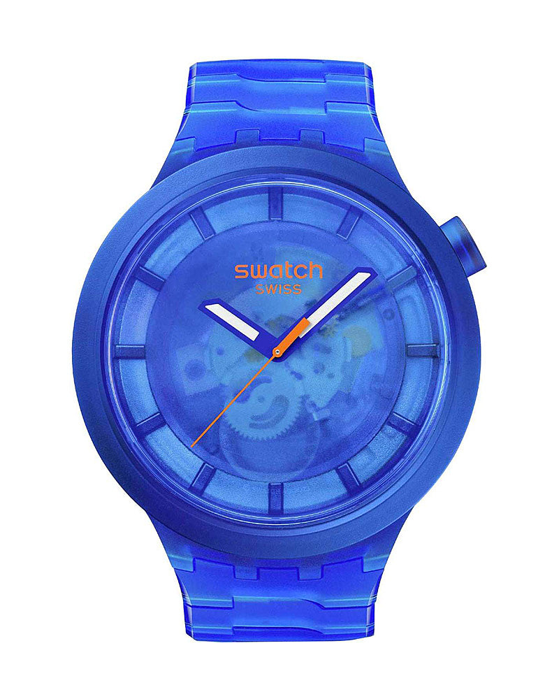 SWATCH Big Bold Colors Of Joy Blue Biosourced Bracelet SB05N116