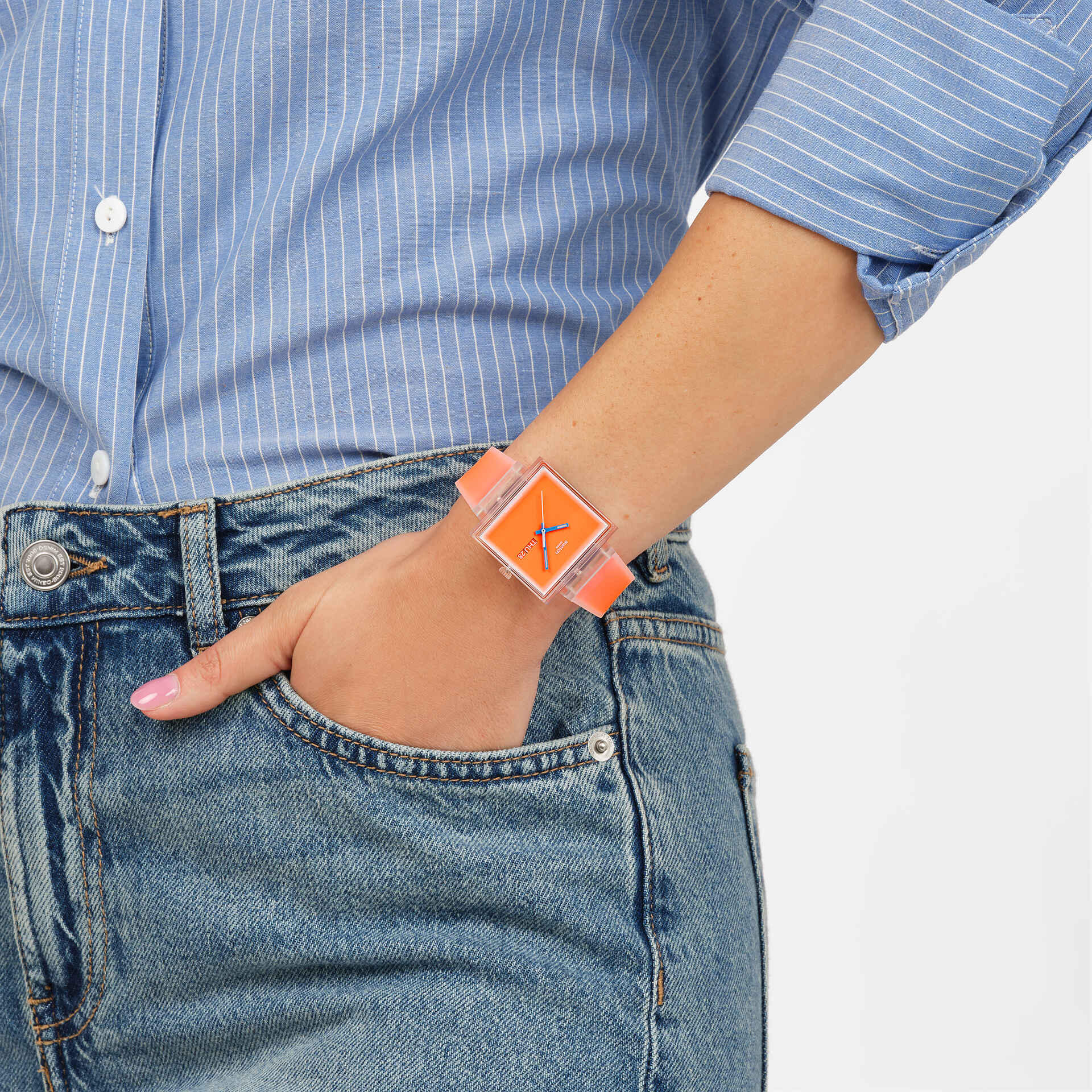 SWATCH WHAT IF...SEE THRU ORANGE? SO38K704