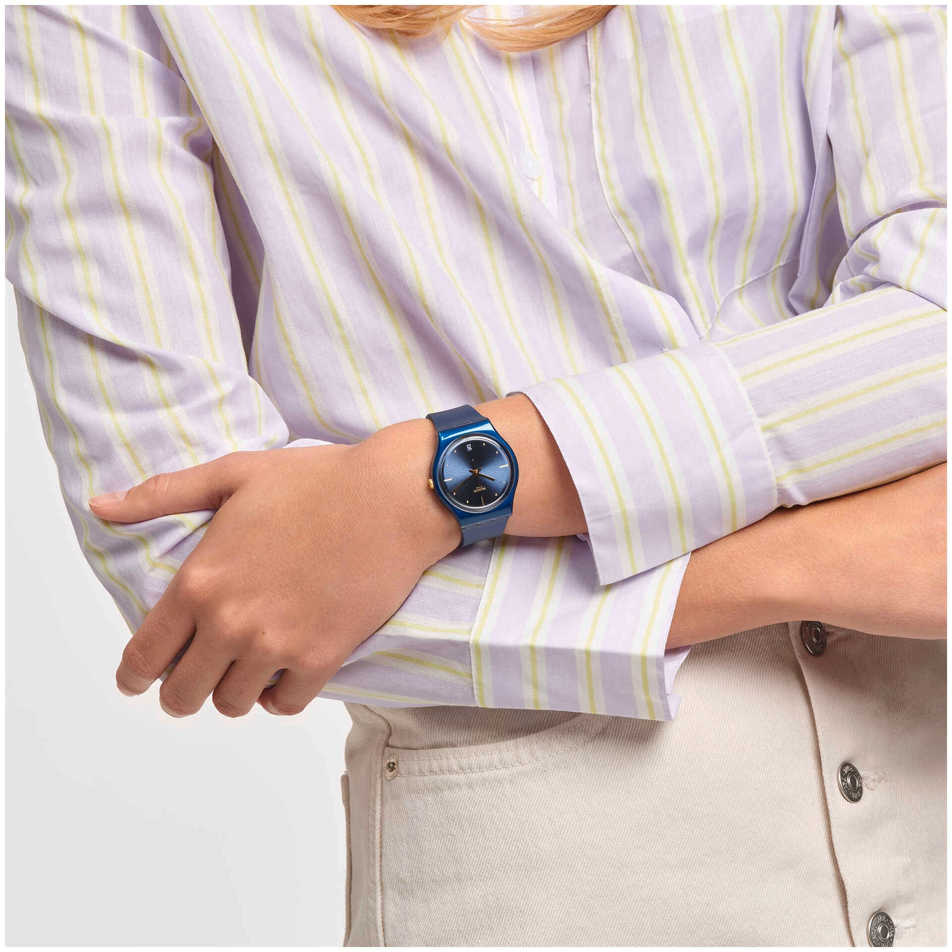 SWATCH PEARLY BLUE GN417
