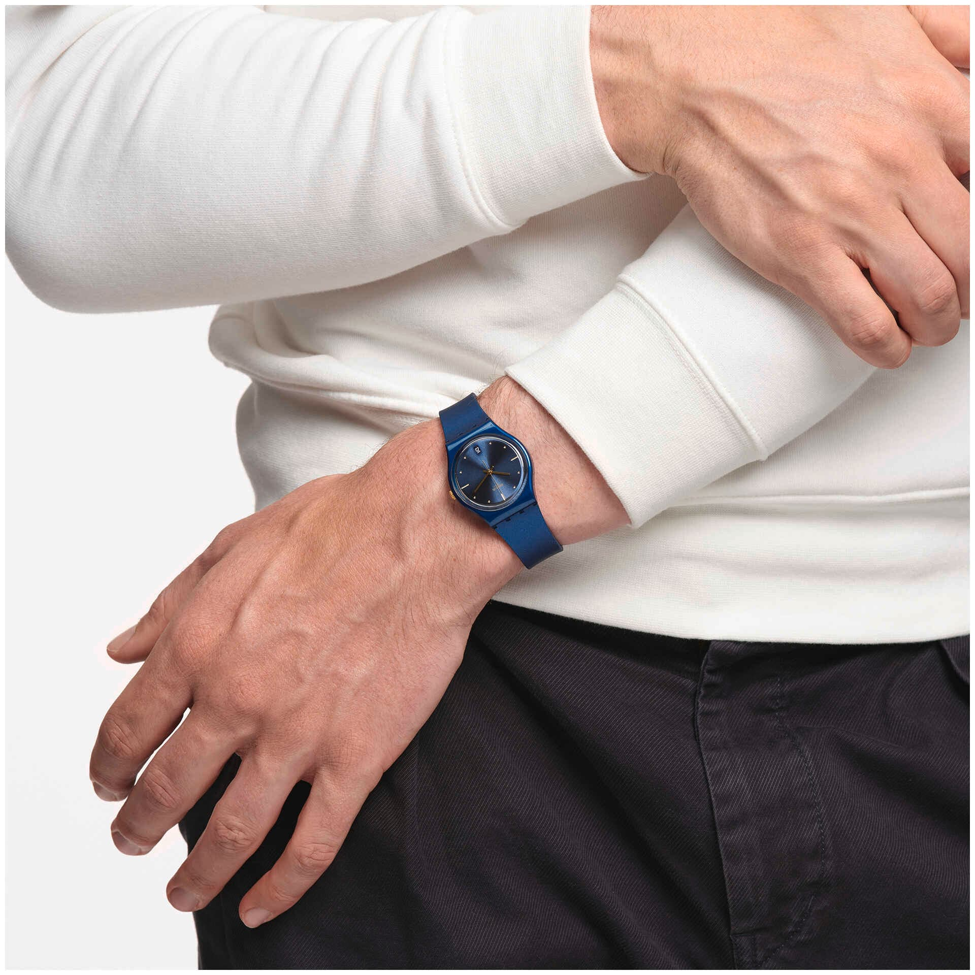 SWATCH PEARLY BLUE GN417