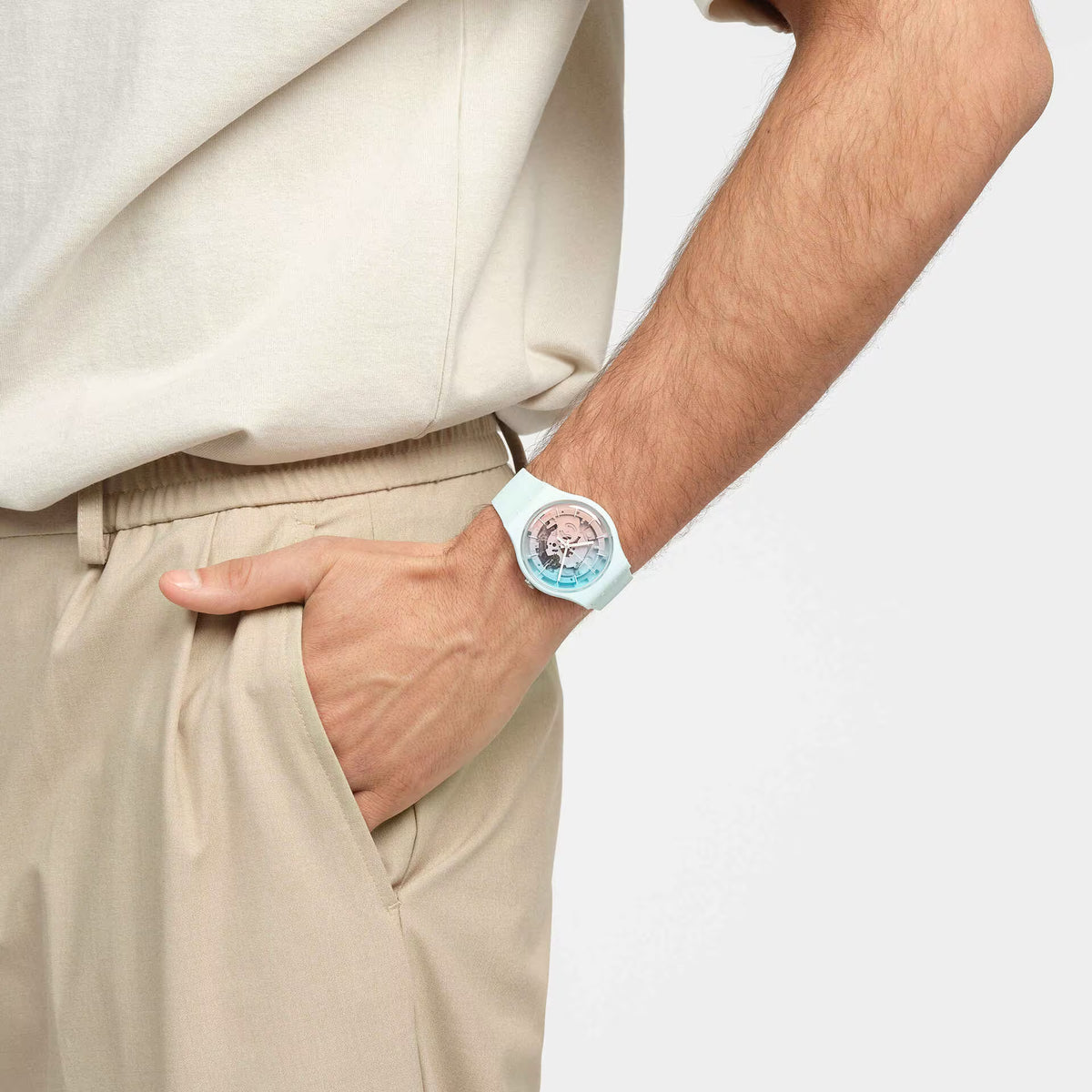 SWATCH FLEETINGLY ICEBLUE SO32S101