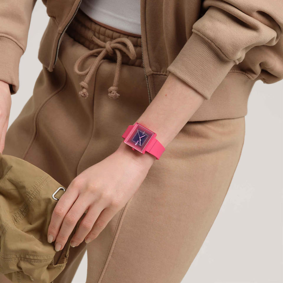 SWATCH WHAT IF SQUARELY BERRY SO34R700