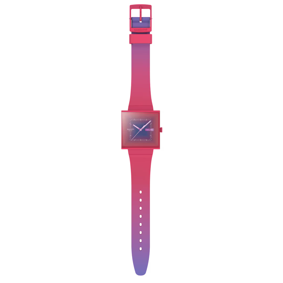 SWATCH WHAT IF SQUARELY BERRY SO34R700