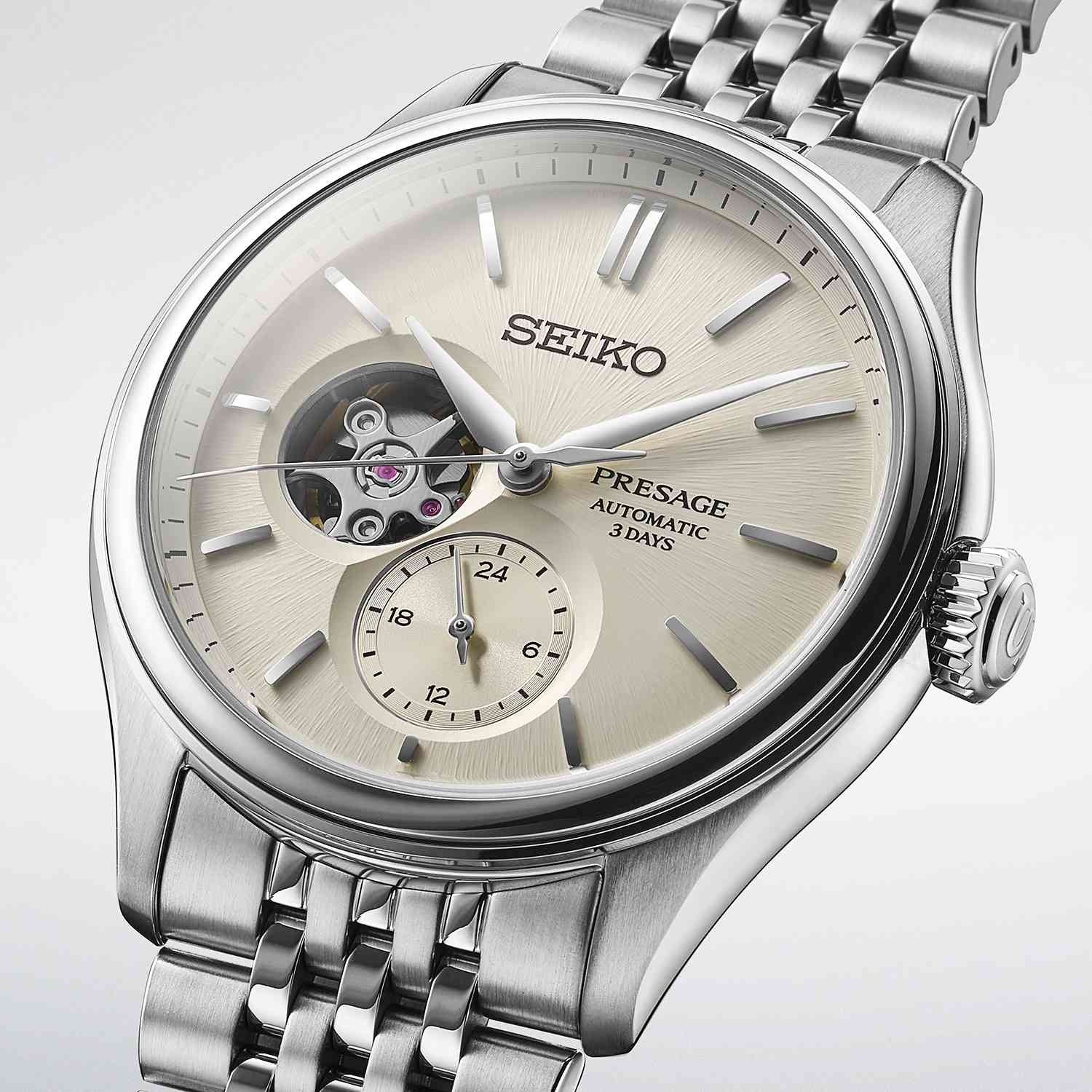 SEIKO Presage Classic Series 'Shiro-iro' Open heart Automatic SPB469J1